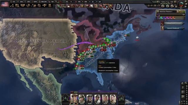 Американский Цезарь Спасает США в Hearts of Iron 4 смотреть онлайн