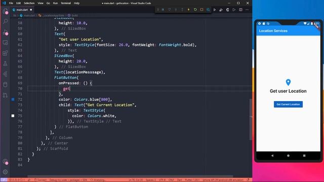 Get User Current Location Using Flutter смотреть онлайн