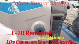 Jack A2B machine How to Remove Error 20 !! Sohan Kumar Shakya