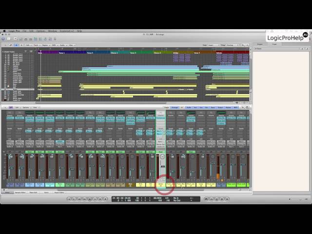Logic Pro 9. Управление миксом. Урок 10 [Logic Pro Help]