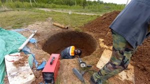 Благоустройство скважины. Часть 1. Копаем колодец,ставим кольца