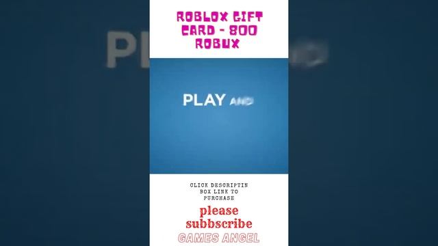 #Shrts Roblox Gift Card - 800 Robux [Includes Exclusive Virtual Item] [Online Game Code]