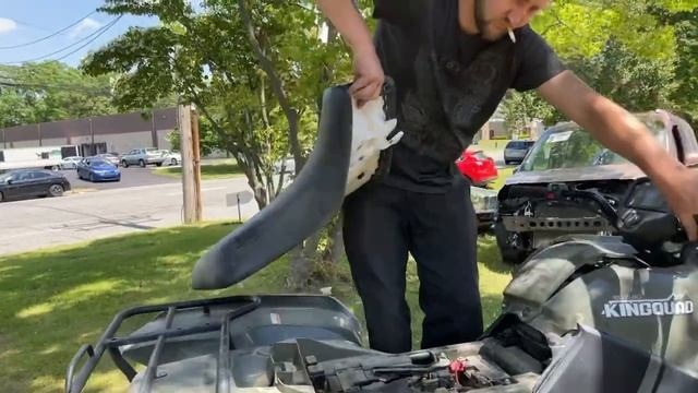 2018 SUZUKI KINGQUAD - 4350$. Квадроциклы из США. смотреть онлайн