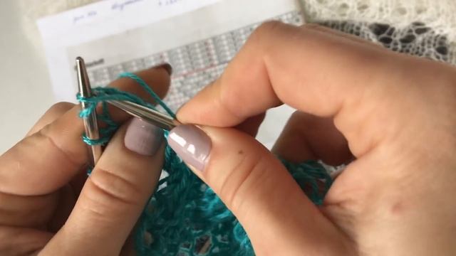 Шаль спицами//Воздушная и Нежная//Экспресс Мк. смотреть онлайн