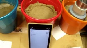 датчик влажности сыпучих и бетона, тест на песке hydrokom-2