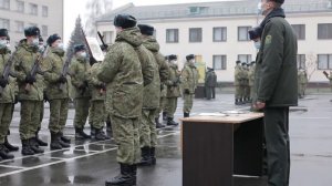 В Брестской пограничной группе состоялось приведение нового пополнения к Военной присяге