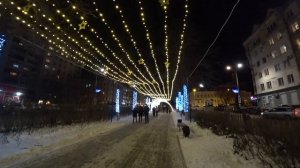 Компросс от ЦУМа до Соборной площади. Новогодняя иллюминация.