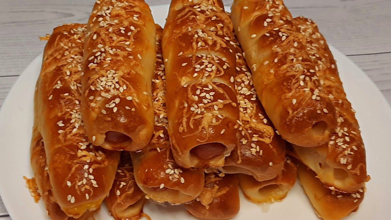 Сосиски в тесте Тесто со сливочным сыром смотреть онлайн