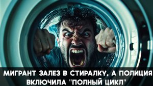 Мигрант залез в стиралку, а полиция включила “Полный цикл”