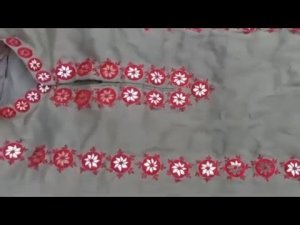 Hand Embroidery mirror work nidale || Latest Trendy Hand Embroidered Neck designs