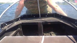 лодка всесезонка изПНД 4.3 м мотор 18 лс