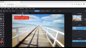 Pixlr Free, Online Image Editing: Straighten a Photo using the Crop Tool