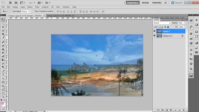 How to Merge Two Photos in One Using Photoshop смотреть онлайн