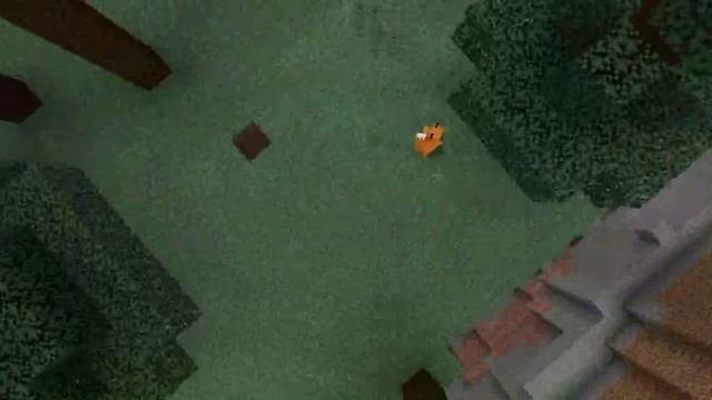 sleeping Minecraft Fox