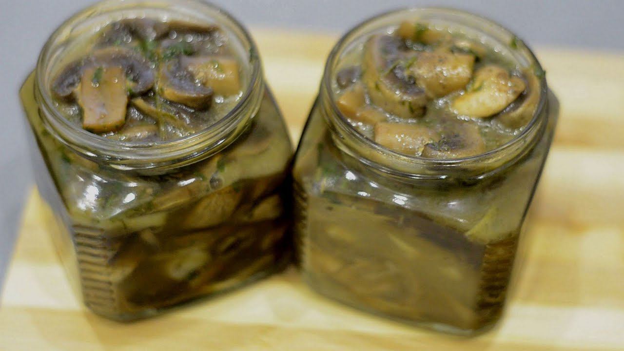 Закуска из маринованных шампиньонов - лучшая закуска из грибов для праздничного стола.