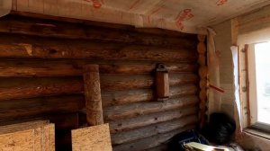 Монтаж перегородки из ОСП.