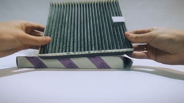 Фильтр очистки воздуха салона Лада Приора с кондиционером HALLА, угольный Птимаш смотреть онлайн