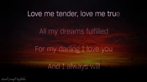 Love Me Tender Karaoke ( Elvis Presley )