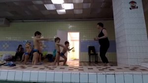 Разминка на суше перед плаванием для детей!