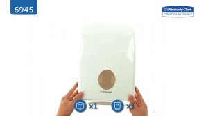 Kimberly Clark Диспенсер для бумажных полотенец в пачках Aquarius белый