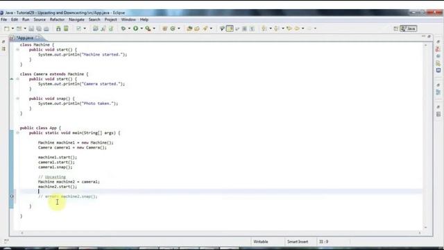 Learn Java Tutorial for Beginners, Part 29: Upcasting and Downcasting смотреть онлайн
