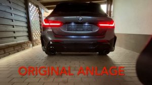 BMW M135 F40 Original Auspuff vs Remus