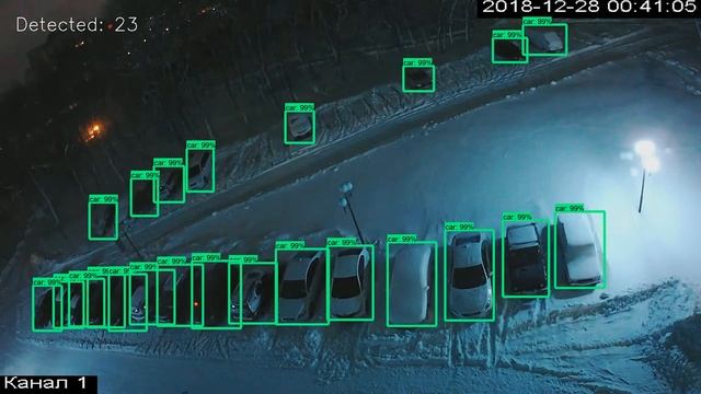 Car detection in BSTU parking смотреть онлайн