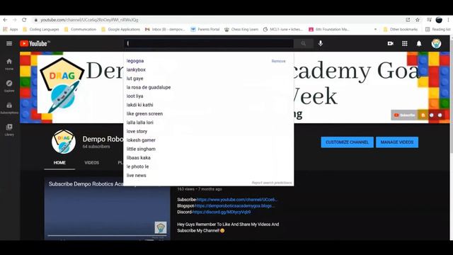 Get A Live Wallpaper As Your Desktop Wallpaper! By Dempo Robotics Academy Goa DRAG