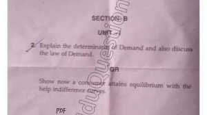 2019 Mdu BBA 1st Sem Micro Economics & Business Decisions Question Pape