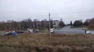 Новый Петергоф — Старый Петергоф из окна поезда ноябрьским днём