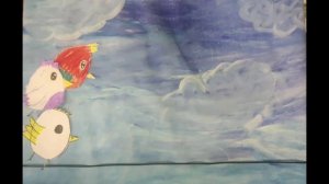 Мультфильм "Птички" рисуют дети
