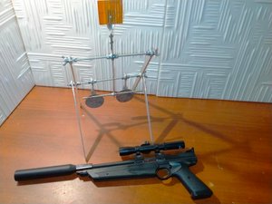 Самодельная мишень сбрасываемая для пневматического оружия калибра 4,5 мм