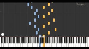 The Promise (from "The Piano") - Michael Nyman \\ Synthesia Piano Tutorial