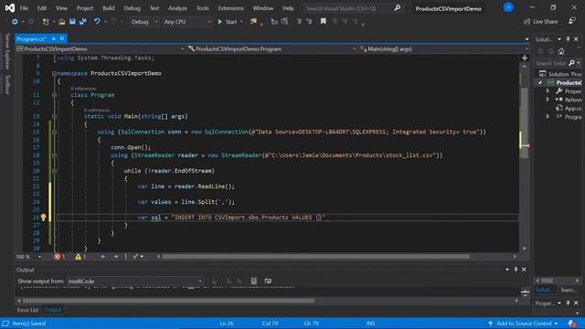 How to Import CSV Data to a Database Using C# смотреть онлайн