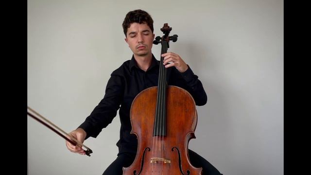 Bach Violin Sonata No. 2, BWV 1003 (on cello) смотреть онлайн