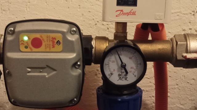 Работа реле давления и реле потока Italtecnica Spin