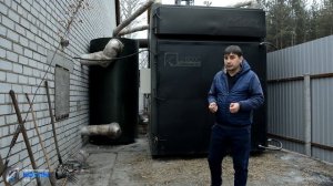 Котел на соломе В800 С   Работа