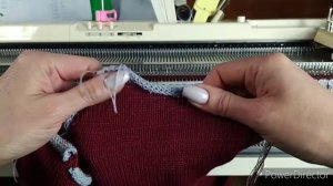 Свитер с высоким воротником на любой вязальной машине.