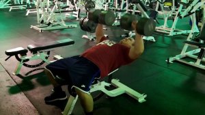 130 lbs for 17 reps incline dumbbell press