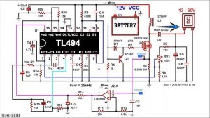 TL494 Adjustable DC-DC Boost Converter Switching Power Supply 12-60V 100W+ | ElectroBUFF