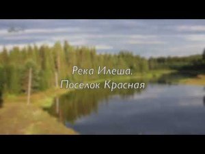 Посёлок Красная Верхнетоемского района. Река Илеша - приток реки Пинеги. 2017 год.