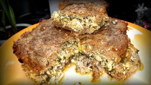 Большая котлета с начинкой / Сочная, нежная и очень вкусная!
