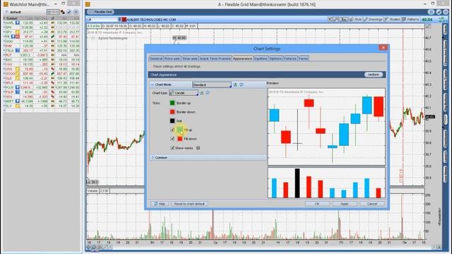 Настройка отображения цвета графика в ТОС смотреть онлайн