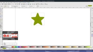 7.Inkscape За 3 минуты:Как рисовать звезды и многоугольники в Inkscape/Простые фигуры/звездочка