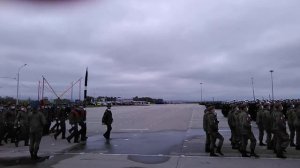 Тренировка парада у арены Ерофей