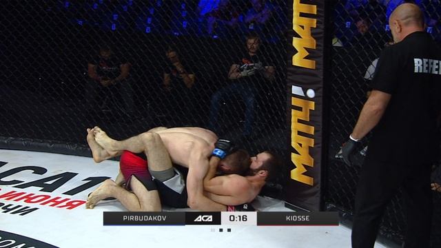 Магомед-Эмин Пирбудаков vs. Николай Киоссе | Magomed-Emin Pirbudakov vs. Nikolai Kiosse | ACA YE 35 смотреть онлайн