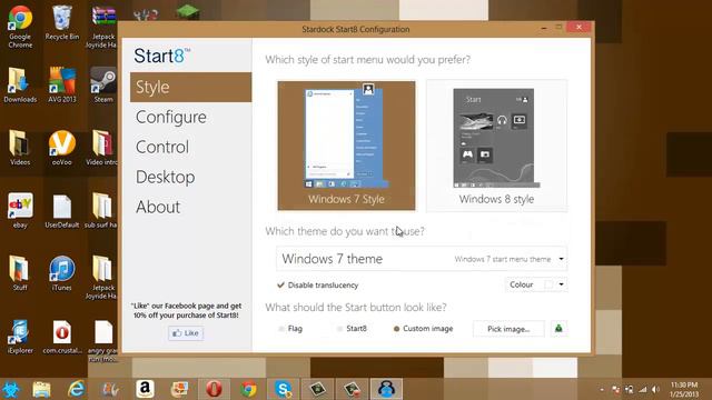How To Get Window 7 Start Button On Windows 8 смотреть онлайн