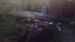 Радиоуправляемая модель вертолета Raptor 30 с ДВС тест двигателя