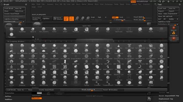 1 Interface ZBrush(Интерфейс Збраш) смотреть онлайн