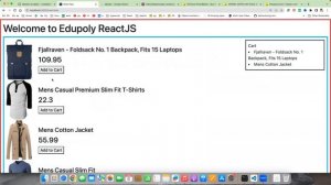 Ecommerce project using React in Telugu